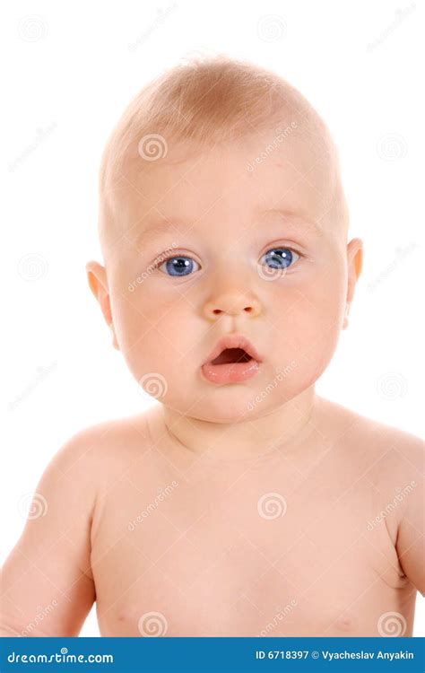 Portrait Baby Boy Stock Image Image Of Good Closeup 6718397
