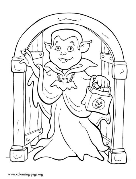 Halloween Vampire Coloring Pages Coloring Home