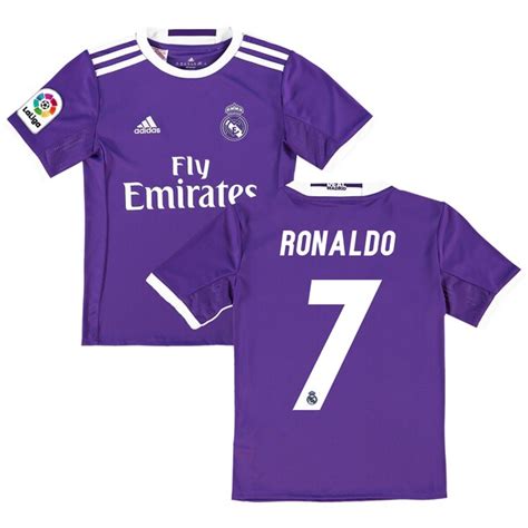 Youth Adidas Ronaldo Purple Real Madrid 201617 Away Player Jersey