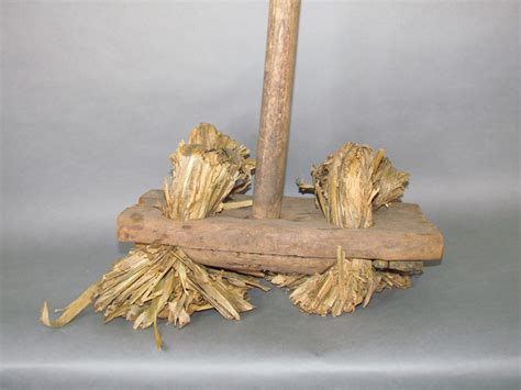 Sold Price Primitive Corn Husk Broom Mop October 6 0122 900 Am Edt