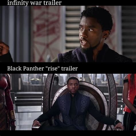 Spoilers These Shots Taken From The Trailers Black Panther And Infinity Wars Spoilers