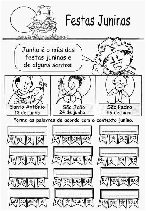 Atividade De Festa Junina 2 Ano