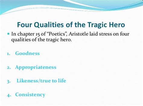 Poetics By Aristotle An Ideal Tragic Hero And Its Characteristics