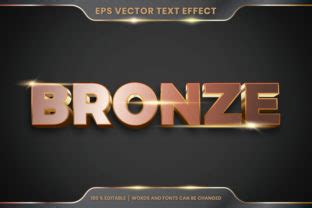 Text Effect In 3D Bronze Text Effect Graphic By Visitindonesia