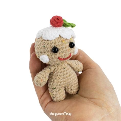 To Crochet This Gingerbread Man Amigurumi You Need Fine Semi Cotton