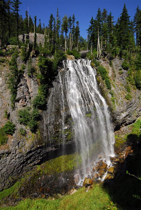 Narada Falls Waterfall Mount Rainier National Park Colorado Trail