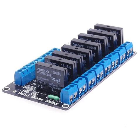 8 Channel 5v Solid State Relay Module Board Omron For Arduino In