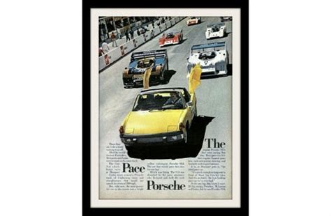 Porsche 914 Pace Race Car 1973 Ad Vintage By Stillsoftime On Etsy