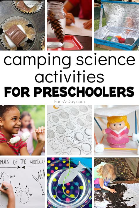 15 Camping Science Activities For Preschoolers Fun A Day