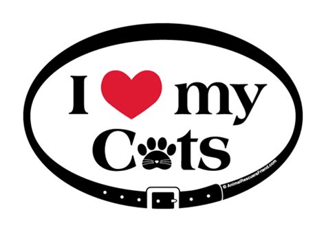 I Love My Cats Decals Or Magnets
