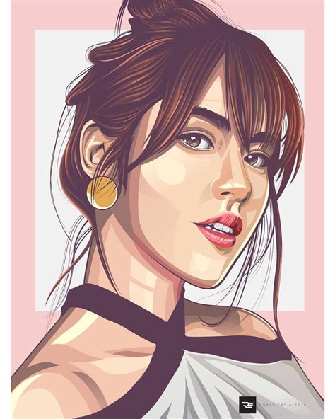 Pin By Angiee On Aa Dibujos A Color Vector Art Design Vector Portrait Illustration Portrait