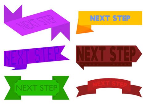 90 Next Steps Banner Illustrations Royalty Free Vector Graphics