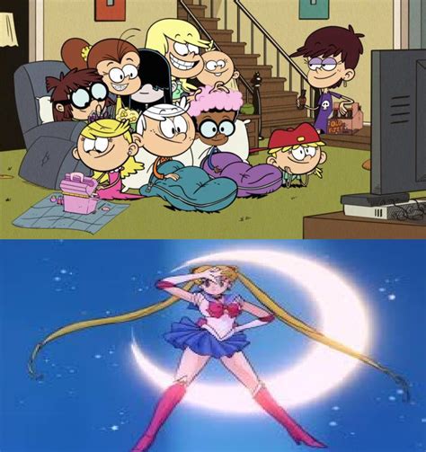 The Loud Kids Watches Sailor Moon By 2000bonniedelvia On Deviantart