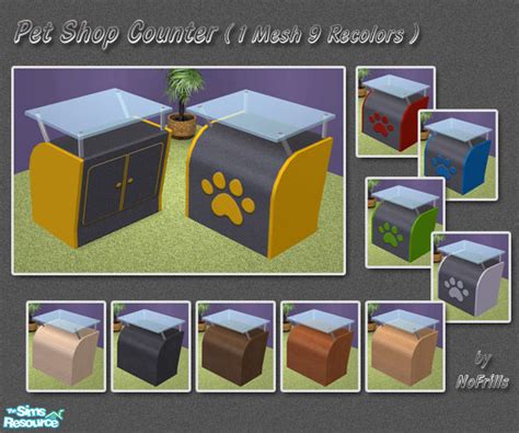 The Sims Resource Pet Shop Counter Mesh And Recolors