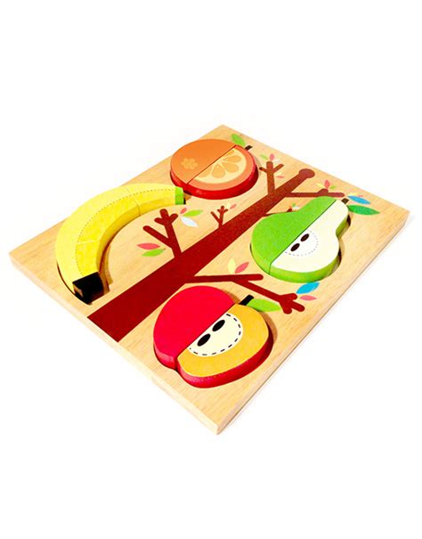 2 In 1 Fruit Puzzle Curioo Wooden Toys