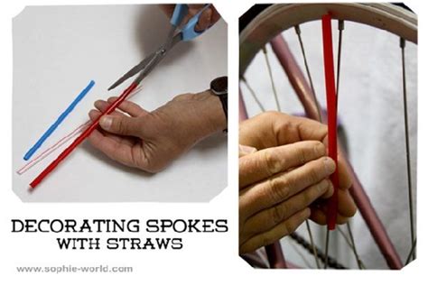 Decorating Bike Spokes With Straws Bikes Away Parade Ready Ideas For The Fourth Of July