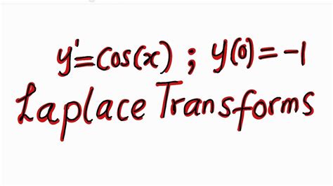 How To Solve Differential Equations Using Laplace Transforms Lesson 1