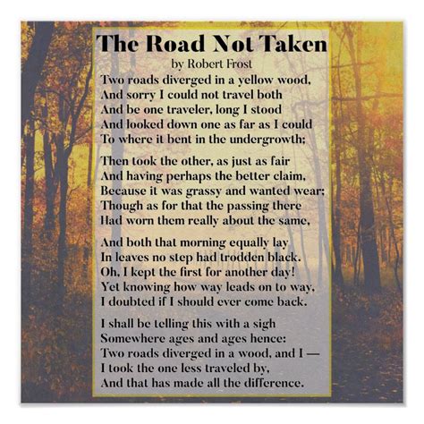 the road not taken robert frost poem poster robert frost poems robert frost poems