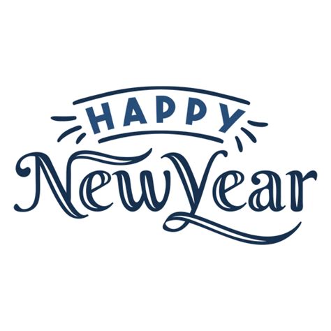 Letras Feliz Año Nuevo Descargar Pngsvg Transparente