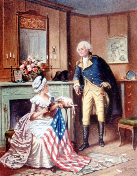 Eon Images Betsy Ross Sews American Flag