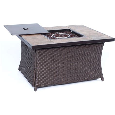 Maybe you would like to learn more about one of these? Cambridge 36 in. 40,000 BTU Woven Fire Pit Coffee Table ...