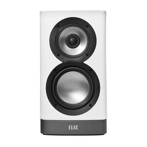 Elac Arb Navis Powered Bookshelf Speakers Gloss White Raw Music Store