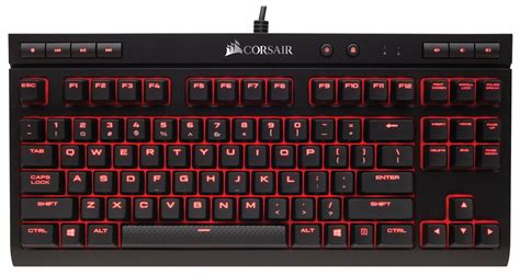 Corsair K63 Compact Mechanical Gaming Keyboard Backlit Red Led