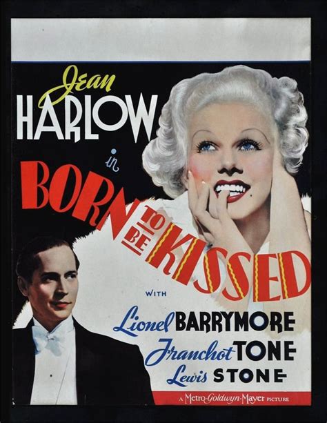Girl From Missouri Born To Be Kissed Movie Poster Jean Harlow Cinemasterpieces Jean Harlow