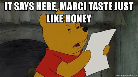 It Says Here Marci Taste Just Like Honey Reading Winnie The Pooh