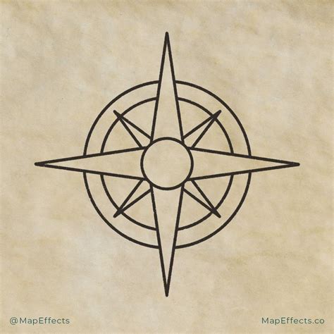 How To Draw A Compass Rose On Your Fantasy Maps — Map Effects