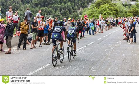 Cyclists Climbing Alpe D Huez Editorial Stock Photo Image Of France