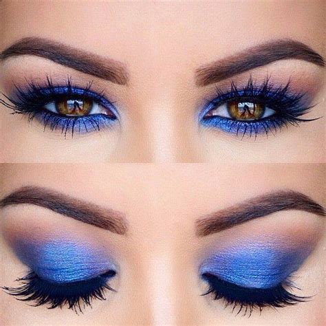 Blue Makeup Looks Blue Eye Makeup Makeup For Brown Eyes Blue