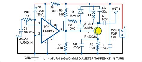 Fm Transmitter Circuit For Broadcasting Full Diy Project Fm