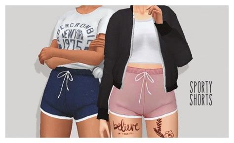 Sims 4 Ccs The Best Athletic Shorts By Janesimblrs Sims 4