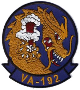 VA-192 Golden Dragons Squadron Patch -Sew On - Squadron ...