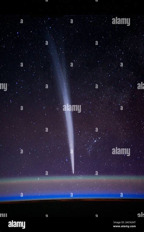 Comet Lovejoy Above The Earths Limb As Seen From The International