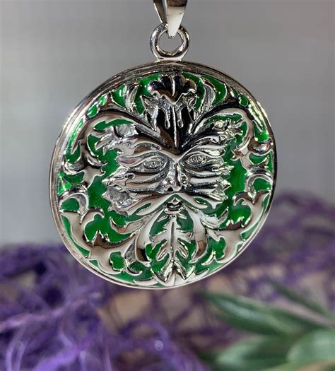 Green Man Necklace, Celtic Jewelry, Pagan Jewelry, Irish Jewelry, Nature Jewelry, Wiccan Jewelry ...