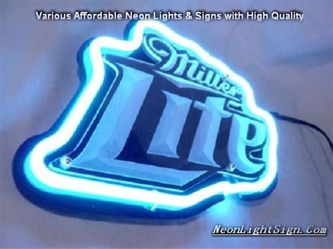 Miller Lite 3d Beer Bar Neon Light Sign Neonlightsigncom Shop