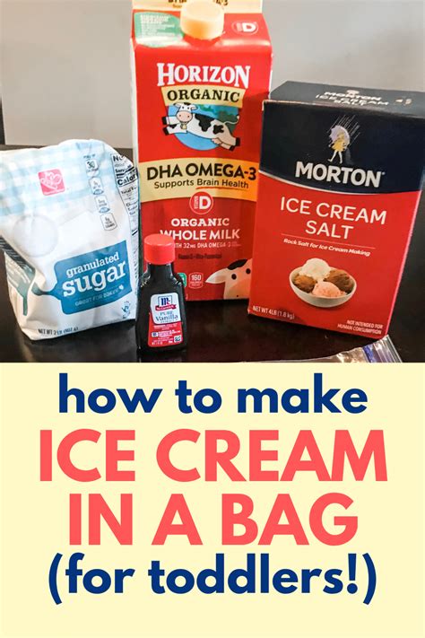To make ice cream mix is an exact process. Ice Cream in a Bag Recipe (with Milk!) | Summer activities for toddlers, Indoor activities for ...