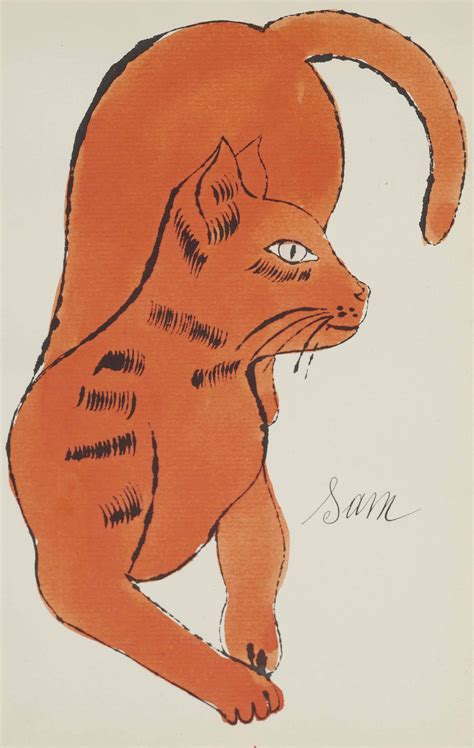 Andy Warhol 1928 1987 Sam From 25 Cats Name D Sam And One Blue