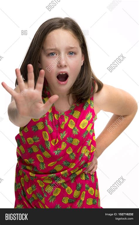 Young Girl Holding Her Image And Photo Free Trial Bigstock
