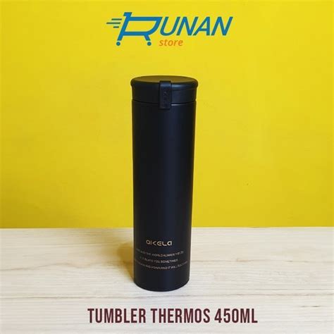 Jual Thermos Tumbler Ml Botol Minum Tumbler Kopi Termos Hitam Ml Di Lapak Runan Store