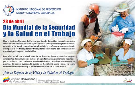 Imágenes Para Compartir Del Día Mundial De La Seguridad Y Salud En El