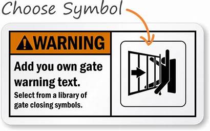Gate Warning Signs Automatic Sc Myparkingsign Caution