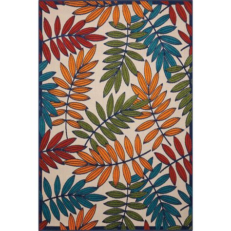 Whether your space is the weekend hangout spot for all your friends or a peaceful retreat just for you. Nourison Aloha Multi 4 ft. x 6 ft. Indoor/Outdoor Area Rug ...