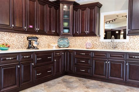 Trust our over 15 years of experience. Palm Beach Dark Chocolate Kitchen Cabinets - Traditional ...