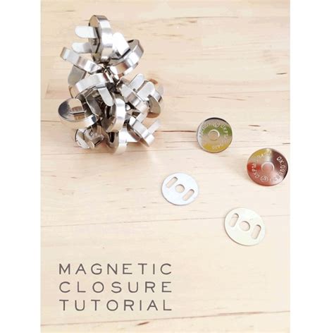 Tutorial How To Install Magnetic Snaps Sewing