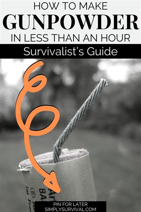 How To Make Gunpowder In Less Than An Hour Survivalists Guide