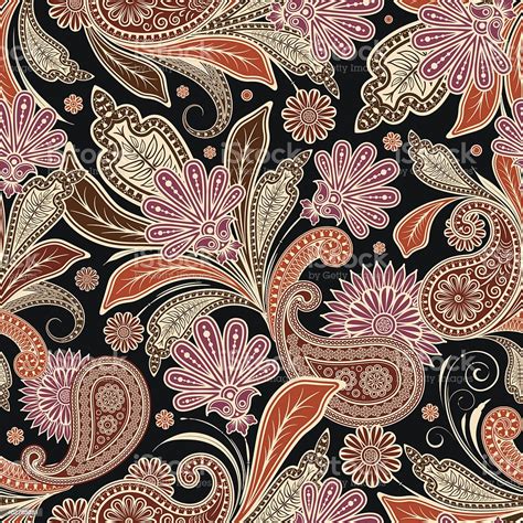 Seamless Pattern With Paisley Stock Illustration - Download Image Now ...
