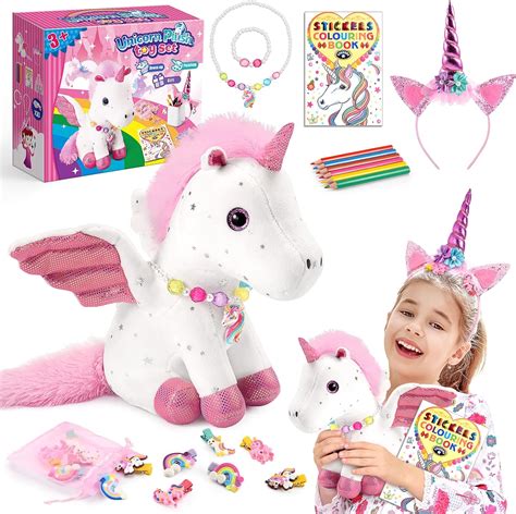 Wetepuxi Unicorn Cuddly Toy Unicorn Ts For Girls Ts 3 7 Years